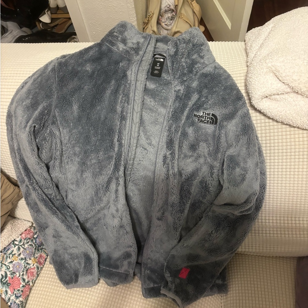 The north face fuzzy jacket!